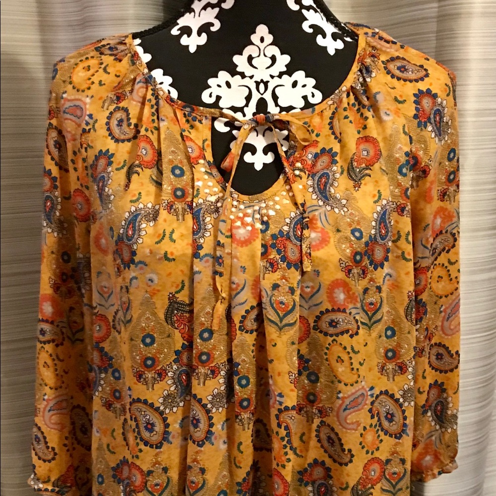 Gorgeous Vera Wang Princes Peasant Top